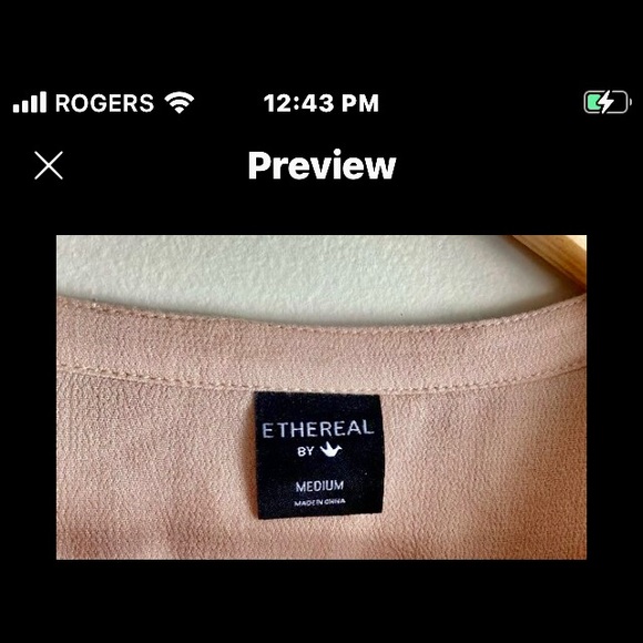 - Soft dusty rose Ethereal Los Angeles | Sleeveless Blouse w/ Tie | Unique back - Picture 4 of 6